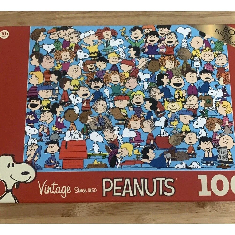 Vintage Peanuts 1000 piece Puzzle with bonus Puzzle Poster 2022